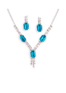Emerald Green Stone Jewelry Set colour 4