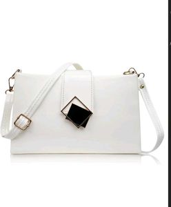 Rolexo white women sling bag