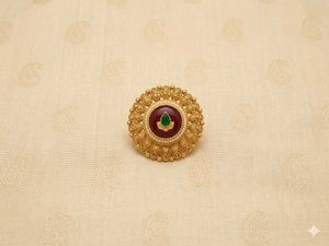 Exquisite Kundan &amp; Pearl Statement Ring