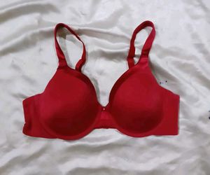 Vibrant Red Padded Bra