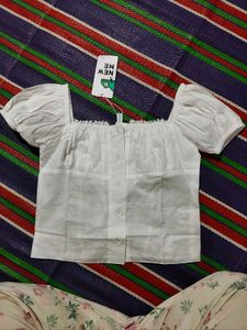cute summer white top