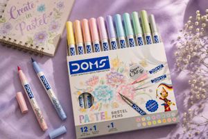DOMS Brush Pens - Pastel &amp; Metallic Set
