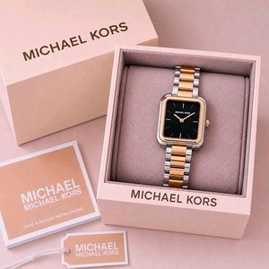 Michael Kors Rose Gold &amp; Silver Watch