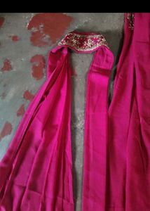 Elegant Pink Anarkali Gown