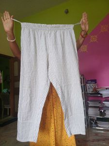 White Striped Palazzos
