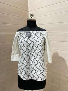 Chic Off-Shoulder Embroidered