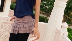 Ruffled Mini Skirt - Unique Design