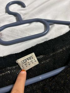 Original Spirit Sparkly Black Knit Sweater