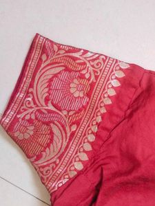 Elegant Red Embroidered Blouse