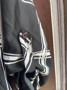 Black &amp; White Plaid Button-Down