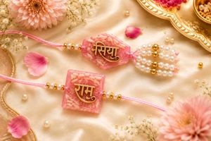 Beautiful Designer Rakhi Set for Bhagwan ji