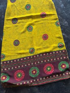 Vibrant Yellow Printed Kurta