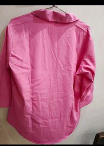 Chic Pink Button-Up Shirt