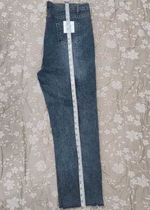 Grey Wide Leg Jeans