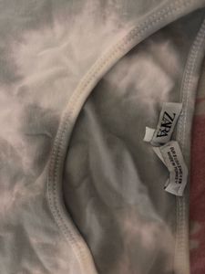 zara crop shrug top