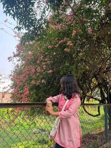 Embroidered Pink Kurti
