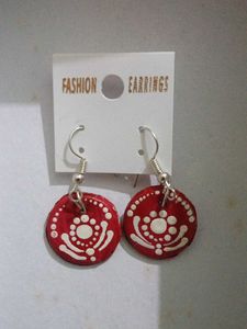 Charming Butterfly Ring and Red Earrings Set