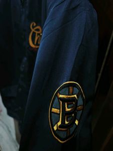 Men's Navy Chicago Bomber Jacket