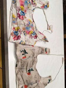 Beautiful Floral Print Blouses (Set of 2)