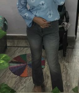 Stylish Grey Denim Jeans
