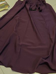 Elegant Plum Colored Ethnic Skirt