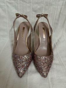 Dorothy Perkins Pink Glitz Slingback Court Shoes