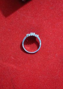 pure silver diamond ring