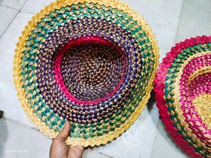 Handwoven sustainable Bamboo Cane Hat natural