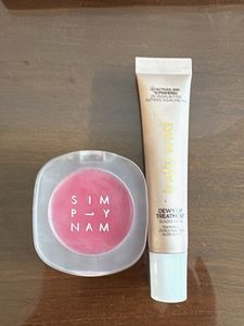 simply nam blush and inde wild dewy lip treatment