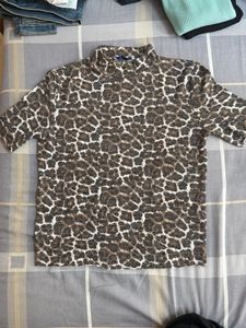 Leopard Print Mock Neck Top