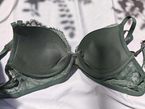 Green Lace Bra