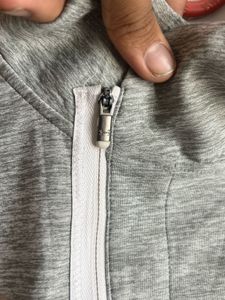 Under armour Gray Heathered Zip Neck Pullover Top