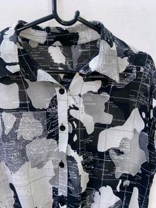Stylish Printed Tie-Front Blouse