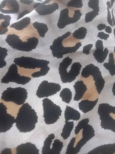 Leopard Print Blouse/Top With Elastic