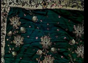 green pure crape silk saree