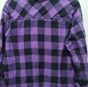 BFD checkered purple plaid shirt