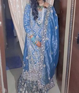 Embellished farshi sharara
