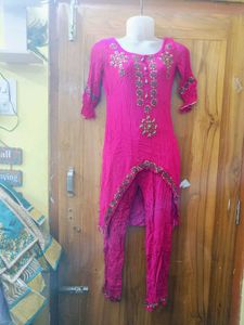 Elegant Pink Kurta Set with Dupatta