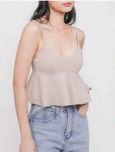 Stylish Peplum Camisole Top