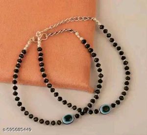 Evil Eye Beaded Ankletspack of 8