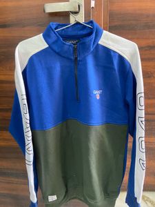 New GANT Half Zip Color Block Sweatshirt