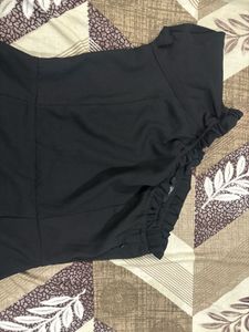 Black one shoulder dress
