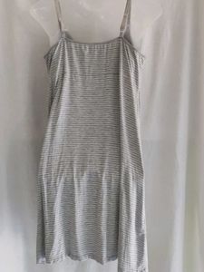 GAP Maternity Grey &amp; White Striped Dress