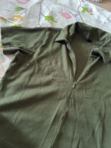 green crop top