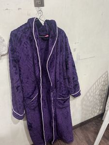 Cozy Purple Plush Robe