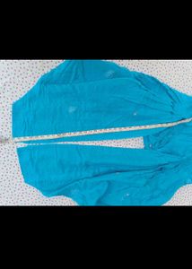 Turquoise Embroidered Kurta Set