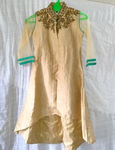 Elegant Beige and Mint Embroidered Lehenga
