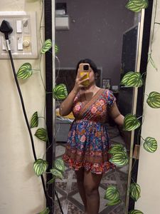 Boho Floral Mini Dress