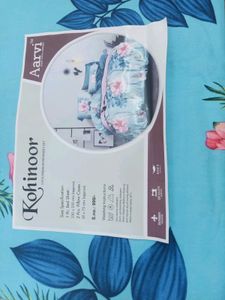 New Badsheet Sky Blue Mix Cotton Kohinoor Brand