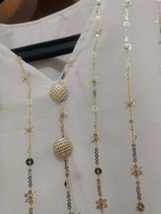 Elegant White Kurta Set with Dupatta